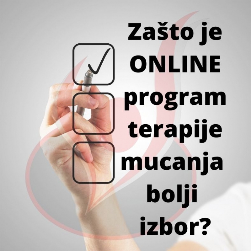 Zašto je ONLINE program terapije mucanja trenutno bolji izbor